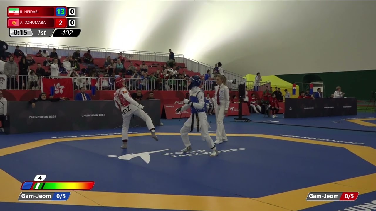 402 Round of 64 Women 49kg IRI R HEIDARI KGZ A DZHUMABA