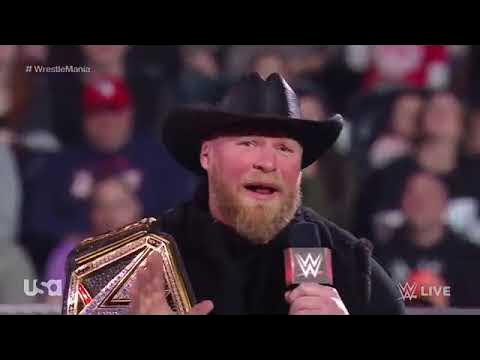 Brock Lesnar (Final Segment), WWE Raw, March 28 2022 background