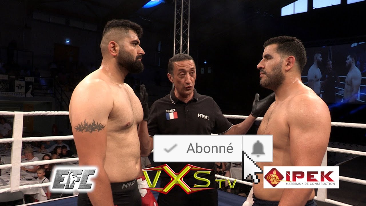 Mohamed BENSALEM vs Rasoul KABOOMEIR By #VXS #EFC #Lons_le_Saunier background