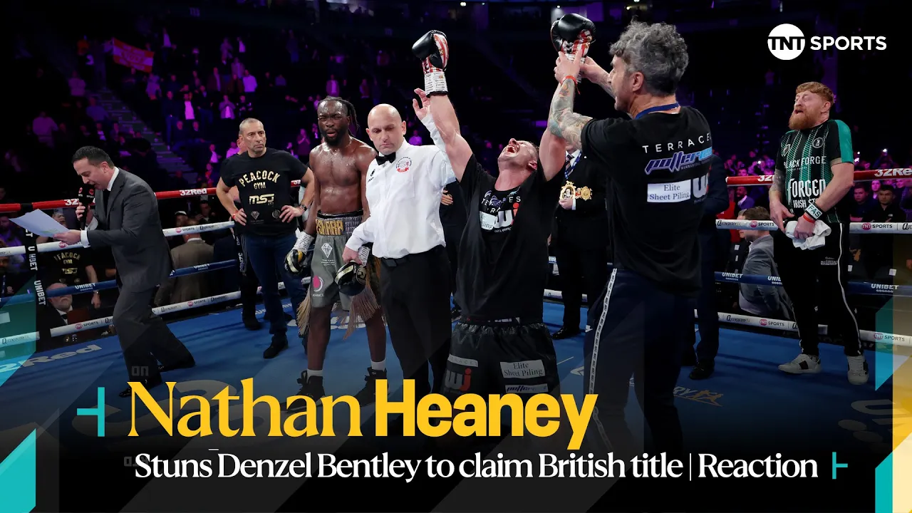 "NEVER THOUGHT I COULD" π | Nathan Heaney STUNS Denzel Bentley to claim British Middleweight Title π background