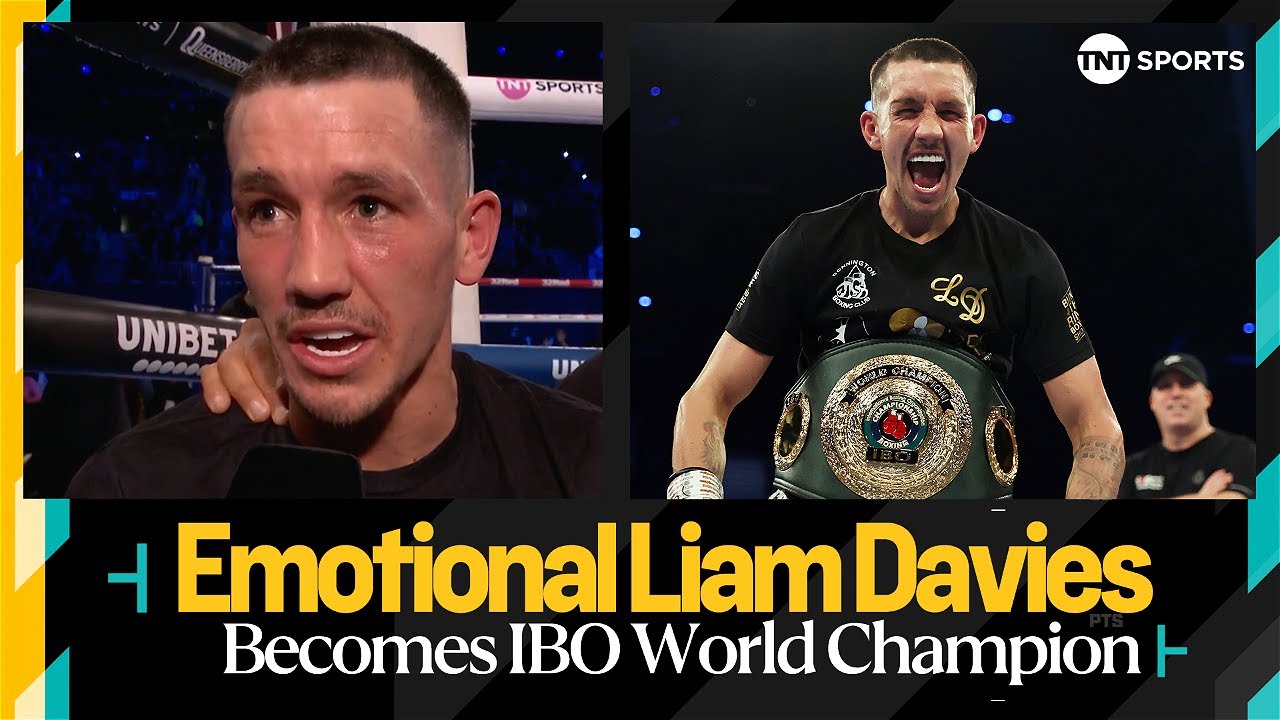 Emotional Liam Davies reacts after EPIC world title victory 🏆🥊 | #TheMagnificent7 background