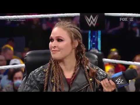 Charlotte Flair and Ronda Rousey (Contract Signing), WWE SmackDown, April 22 2022