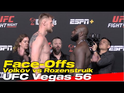 UFC Vegas 56 Face-Offs: Volkov vs Rozenstruik