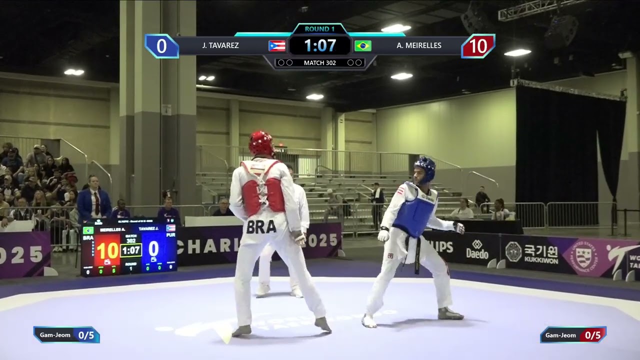 302 Round of 64 M 80kg PUR J TAVAREZ BRA A MEIRELLES PGM