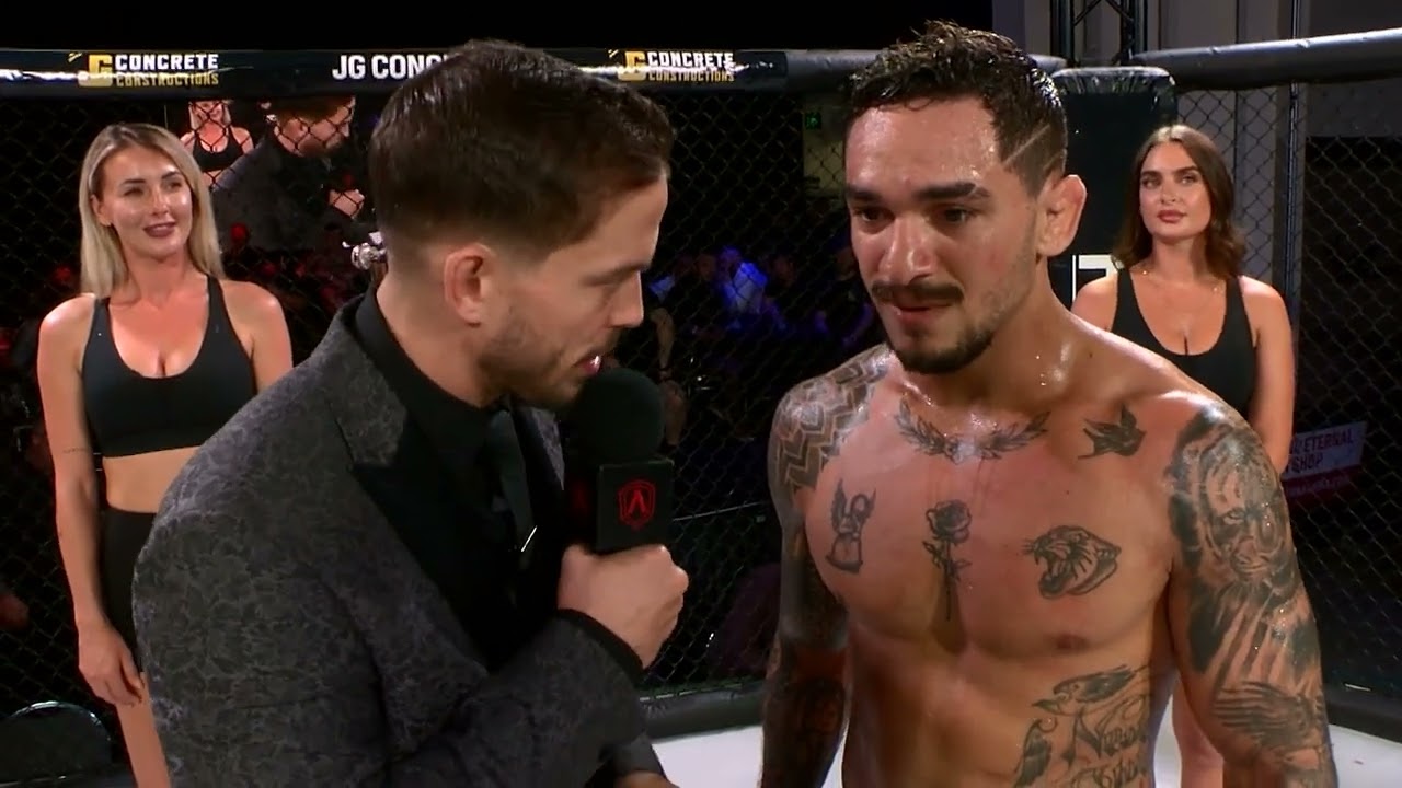 Eternal MMA 83 - Gabriel Schlupp De Lima VS Brogan Stewart - Post Fight Interview background