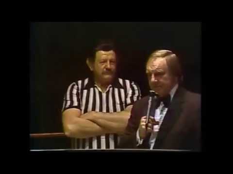 Ted and Jerry Oates vs Roger Kirby and Les Thornton. Central States Wrestling 1984 background