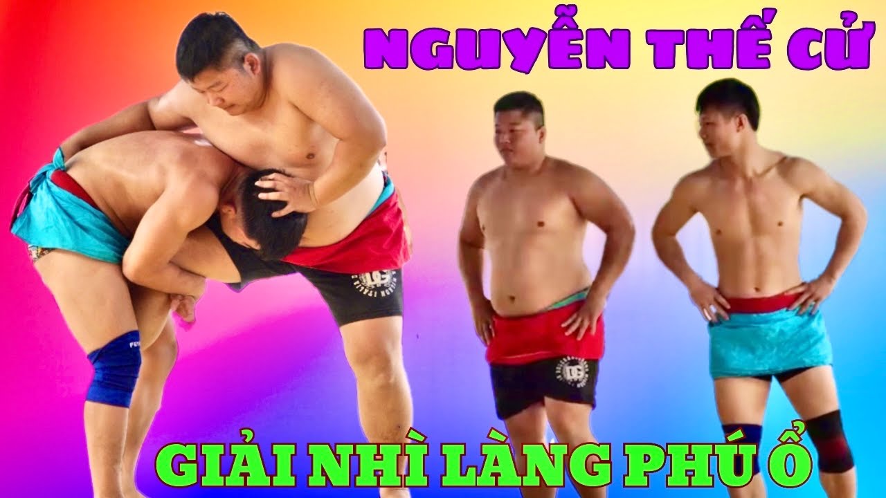 Đình Long và THẾ CỬ se đài giải nhì làng PHÚ Ổ năm 2025 mens Traditional Viet Nam wrestling.