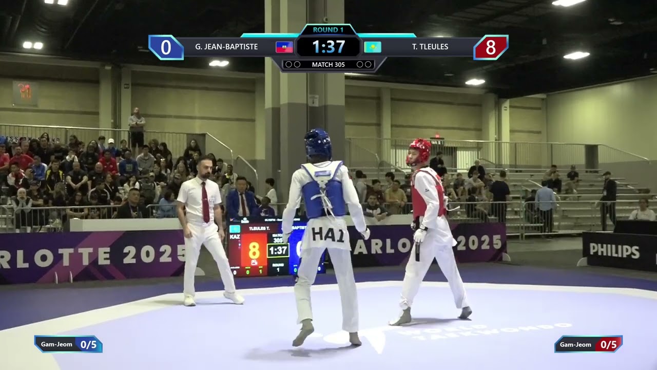 305 Round of 64 M 58kg HAI G JEAN BAPTISTE KAZ T TLEULES PGM