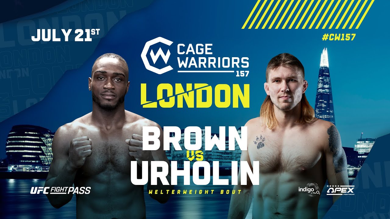 Omiel Brown vs. Jesse Urholin | FULL FIGHT | CW 157 background
