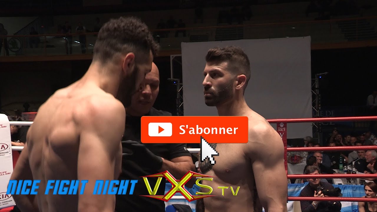 Benjamin BAUDRIER vs Ghiles OUDEHLA "La revanche de la Trilogie" By VXS au NICE FIGHT NIGHT 2019 background
