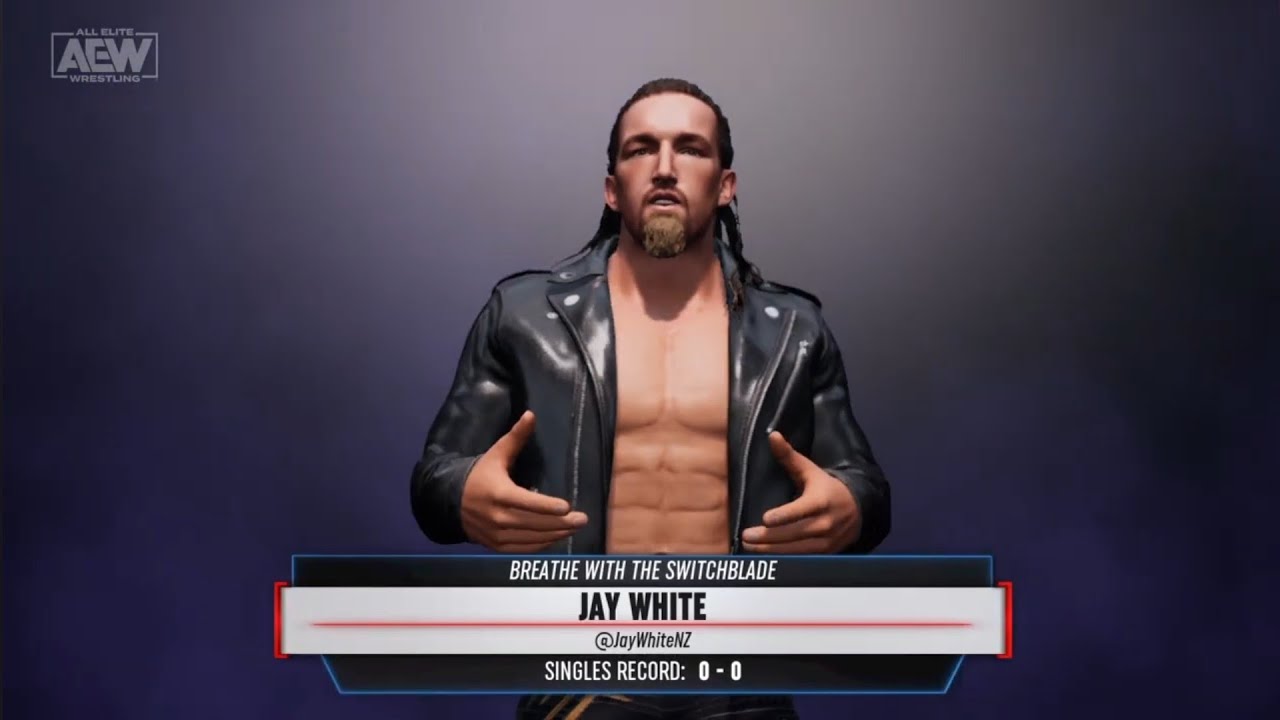 Jay White 1st look. AEW: Fight Forever