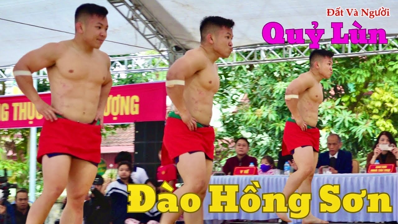 Quỷ Lùn Đào Hồng Sơn đấu quá hay tại giải Vật Dân Tộc thôn Thọ Đa Traditional Vietnamese Wrestling background