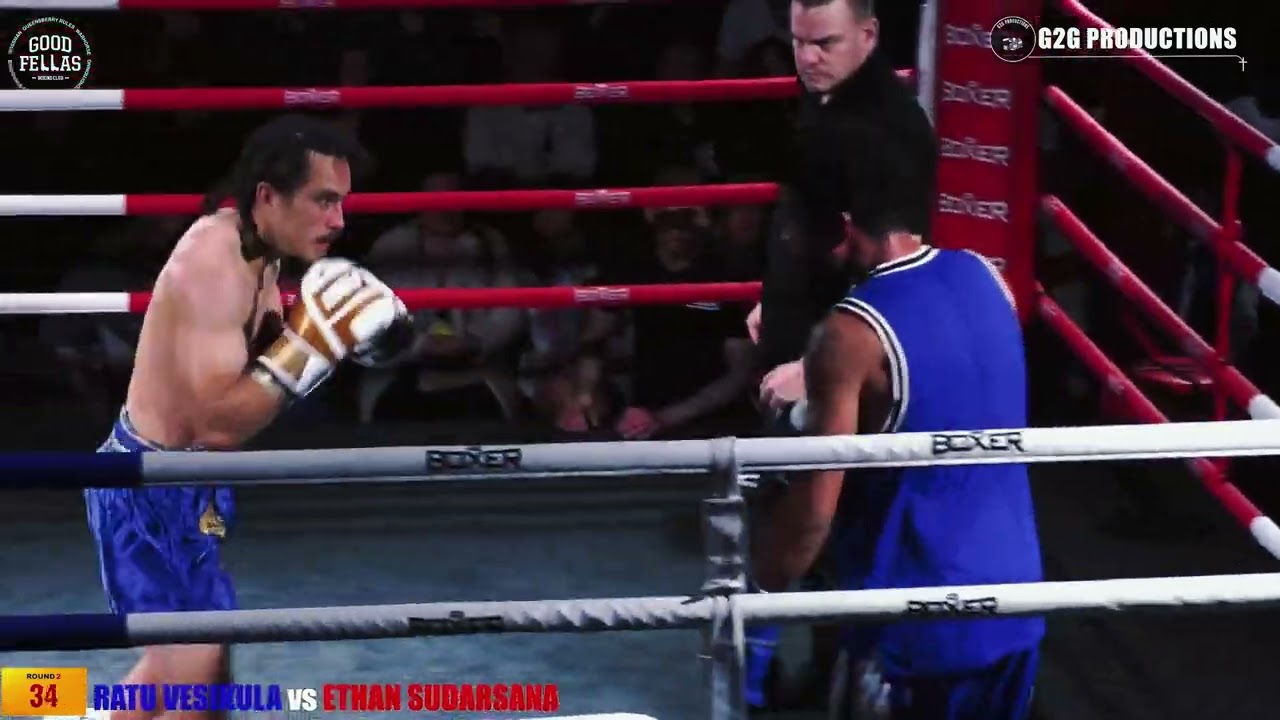 GOODFELLAS BRAGGING RIGHTS 4: KING OF CENTRAL - RATU VESIKULA vs ETHAN SUDARSANA Boxing Fight background