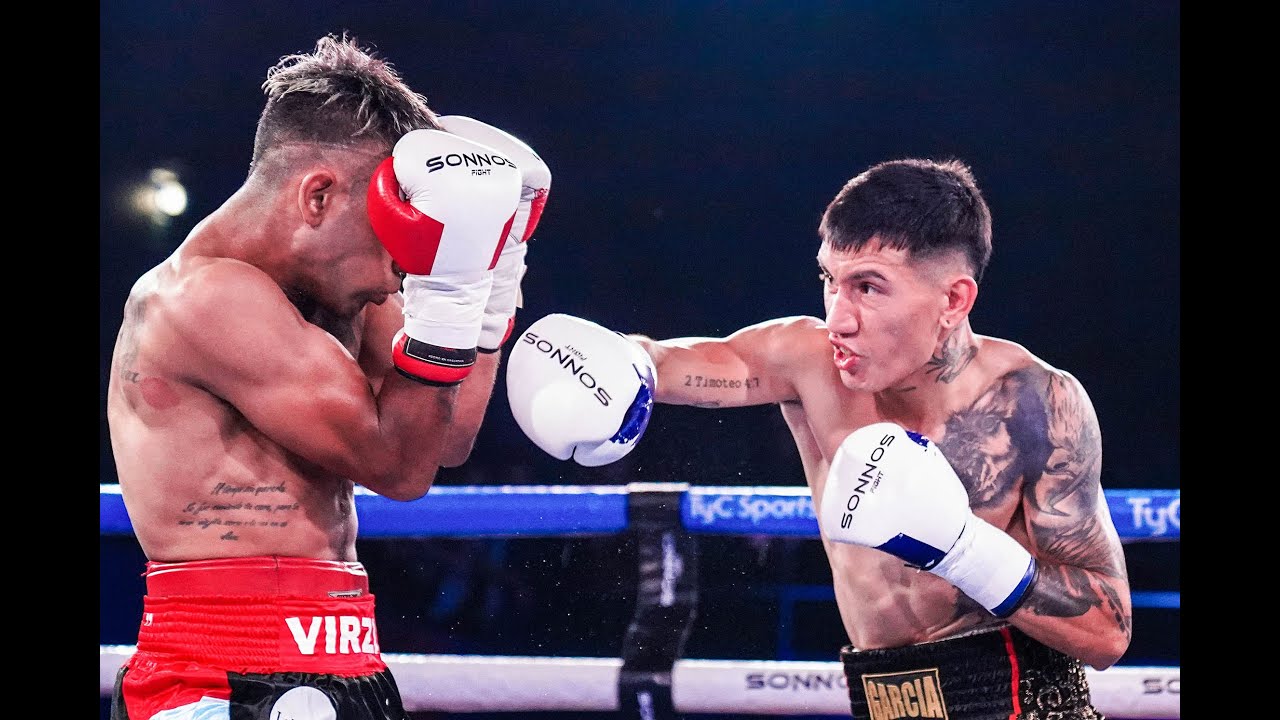 Facundo García vs. Leonardo Virzi - Boxeo de Primera Promocional - TyCSports Play background