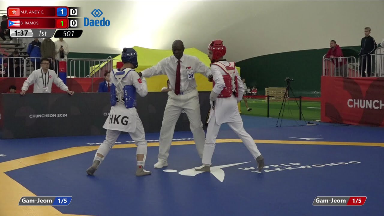 501 Round of 64 Men 59kg HKG M P ANDY C PUR B RAMOS