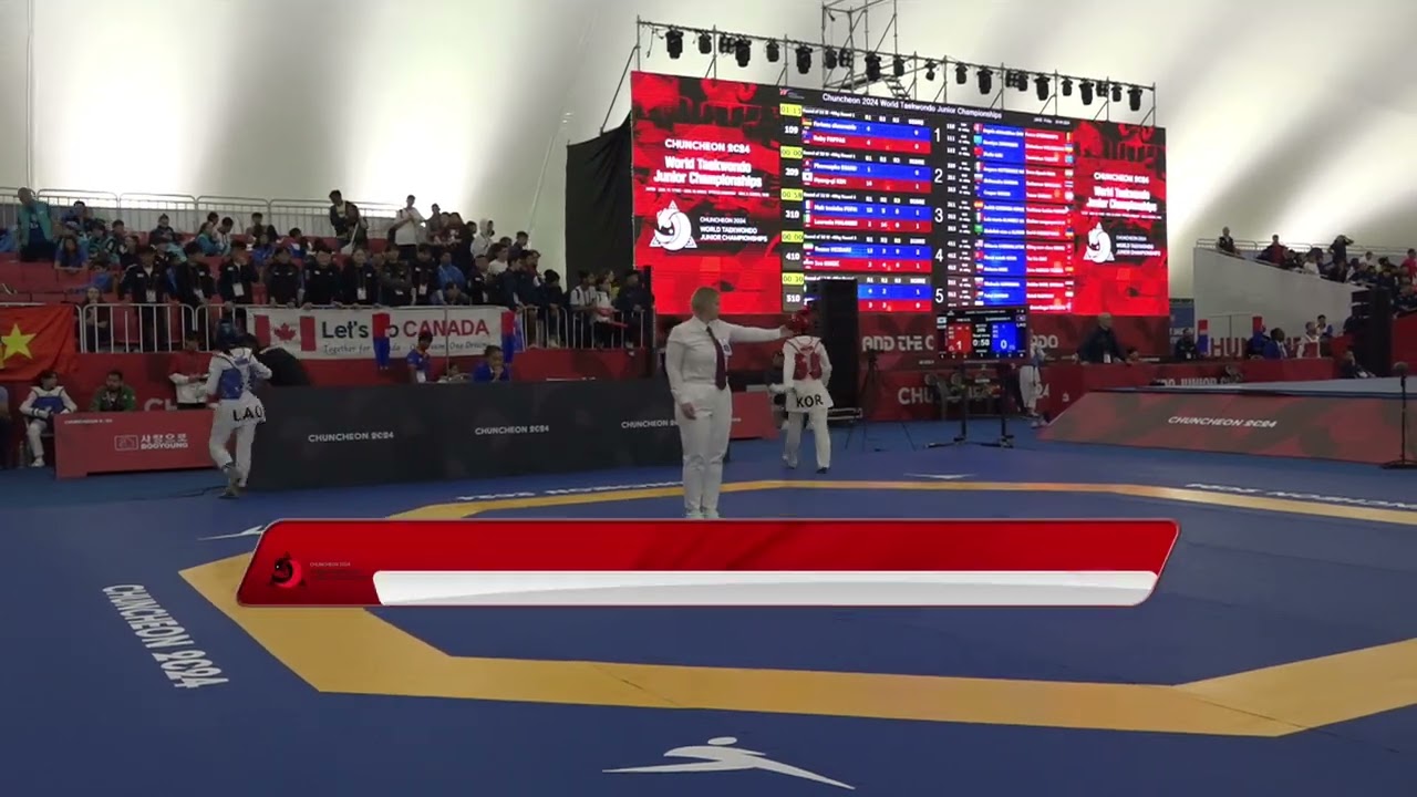 209 Round of 32 Women 49kg LAO P DJANIGUI KOR H G KIM
