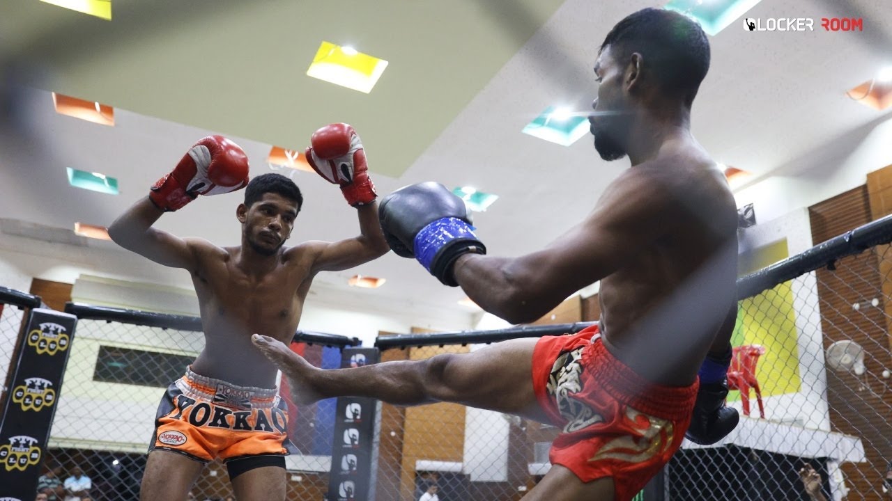 Janu Kondh vs. Akeer Khan | Muay Thai Fight | Warrior's Dream Series 3 | Mumbai | India backdrop
