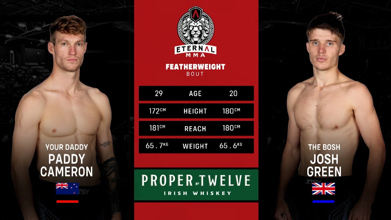 Eternal MMA 89: Paddy Cameron VS Josh Green | FULL FIGHT