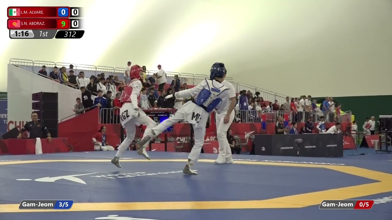 312 Round of 32 Men 48kg MEX L M ALVARE KGZ S N ABDRAZ