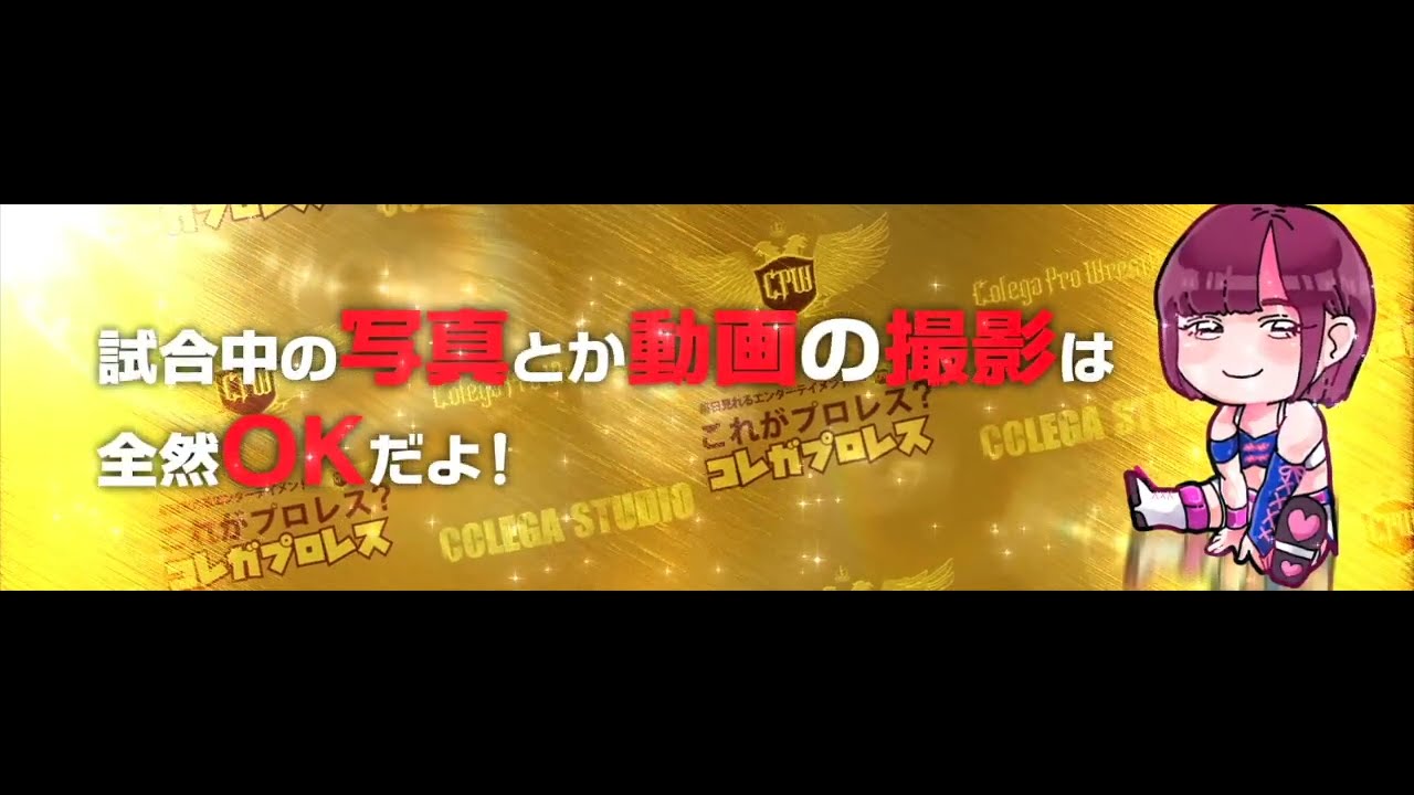 初めてコレガプロレスをご覧になる方へご案内 background