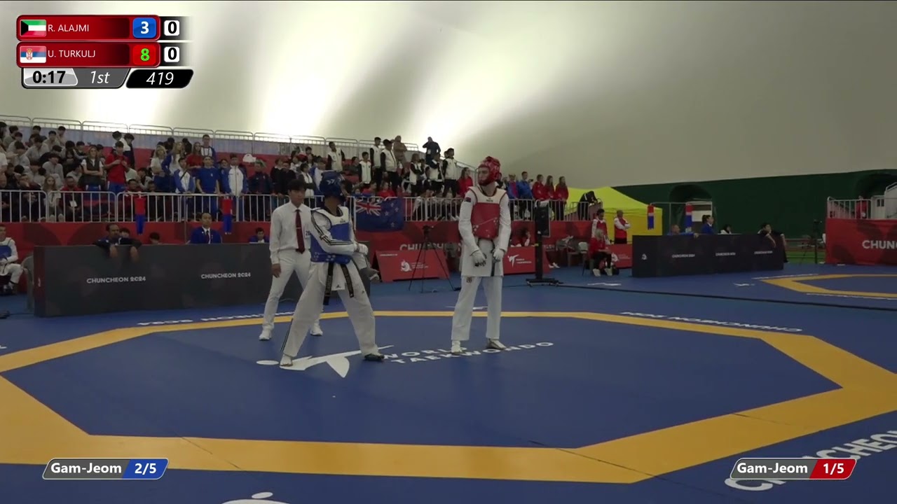 419 Round of 32 Men 68kg KUW R ALAJMI SRB U TURKULJ background