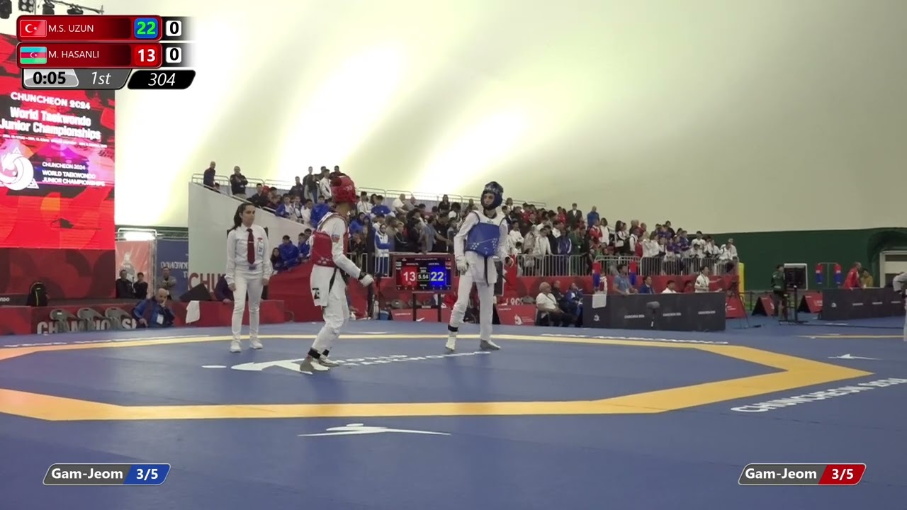 304 Round of 64 Men 48kg TUR M S UZUN AZE M HASANLI background