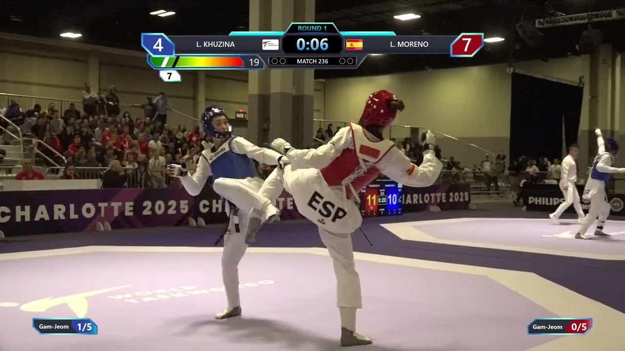 236 Quarterfinals W 67kg AIN L KHUZINA ESP L MORENO PGM background