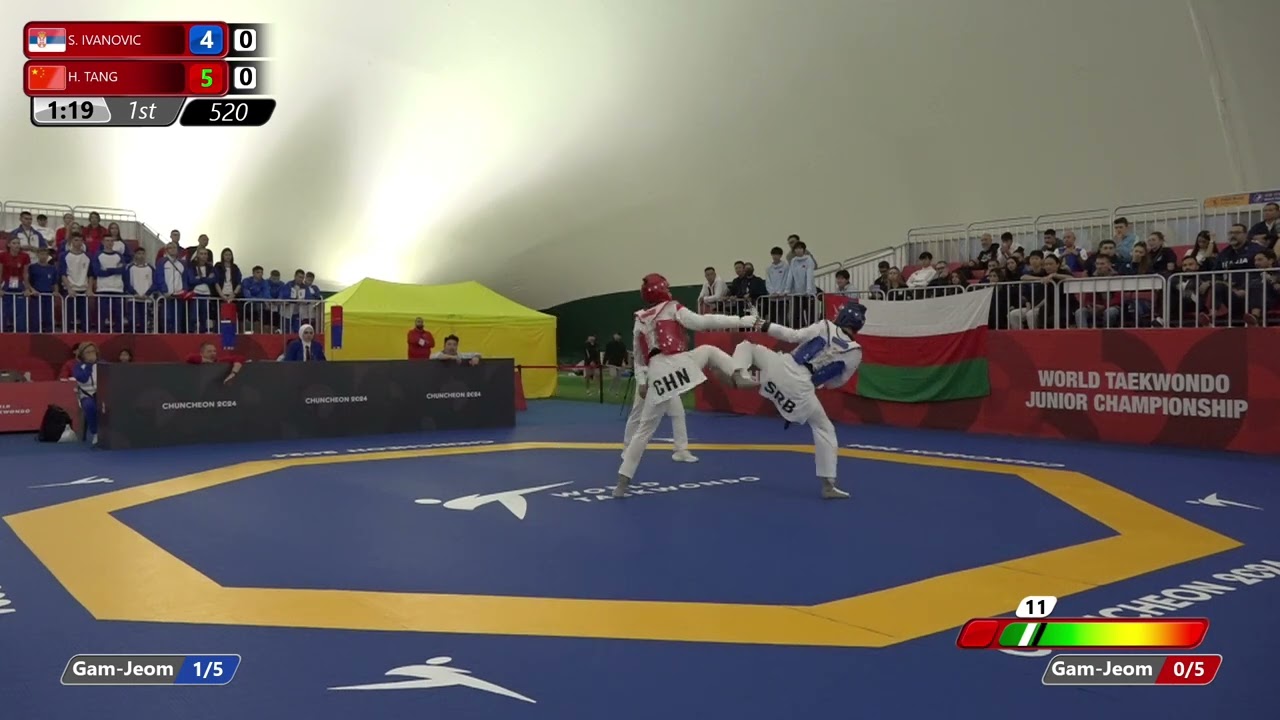 520 Round of 16 Men 55kg SRB S IVANOVIC CHN H TANG