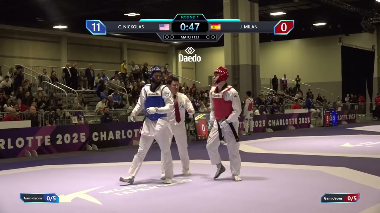 133 Quarterfinals M 80kg USA C NICKOLAS ESP J MILAN PGM