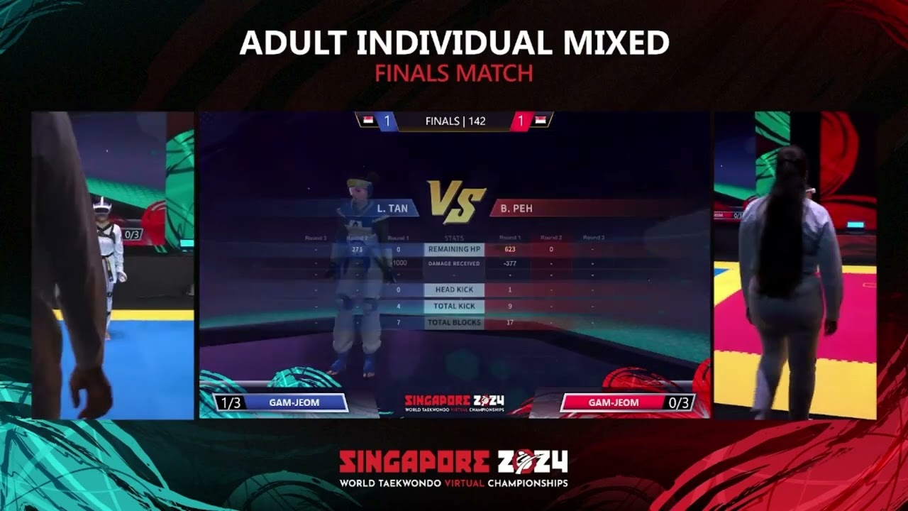 Finals Adult Individual Mixed SGP TAN Lee Fong SGP PEH Brian background