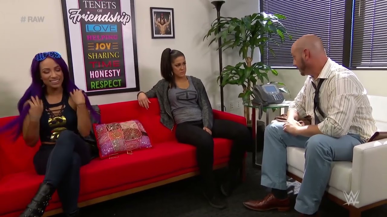 Sasha Banks and Bayley try some role reversal during counseling: Raw, July 02, 2018