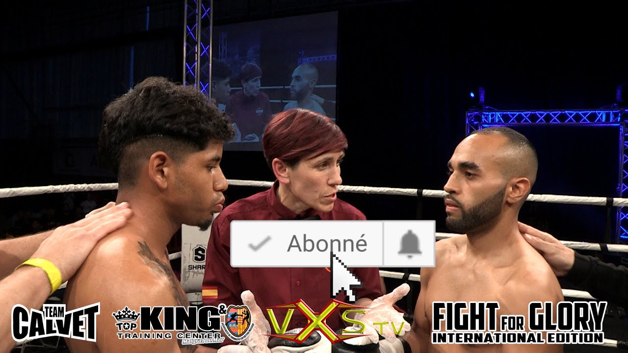 Ayoub EL MAJDOUB vs Dostin ORTIZ By #VXS #FIGHT_FOR_GLORY #Malgrat_Del_Mar background