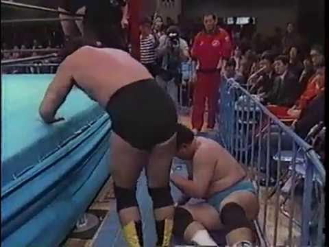 AJPW - Jumbo Tsuruta, The Great Kabuki & Takagi vs Genichiro Tenryu, Toshiaki Kawada & Fuyuki