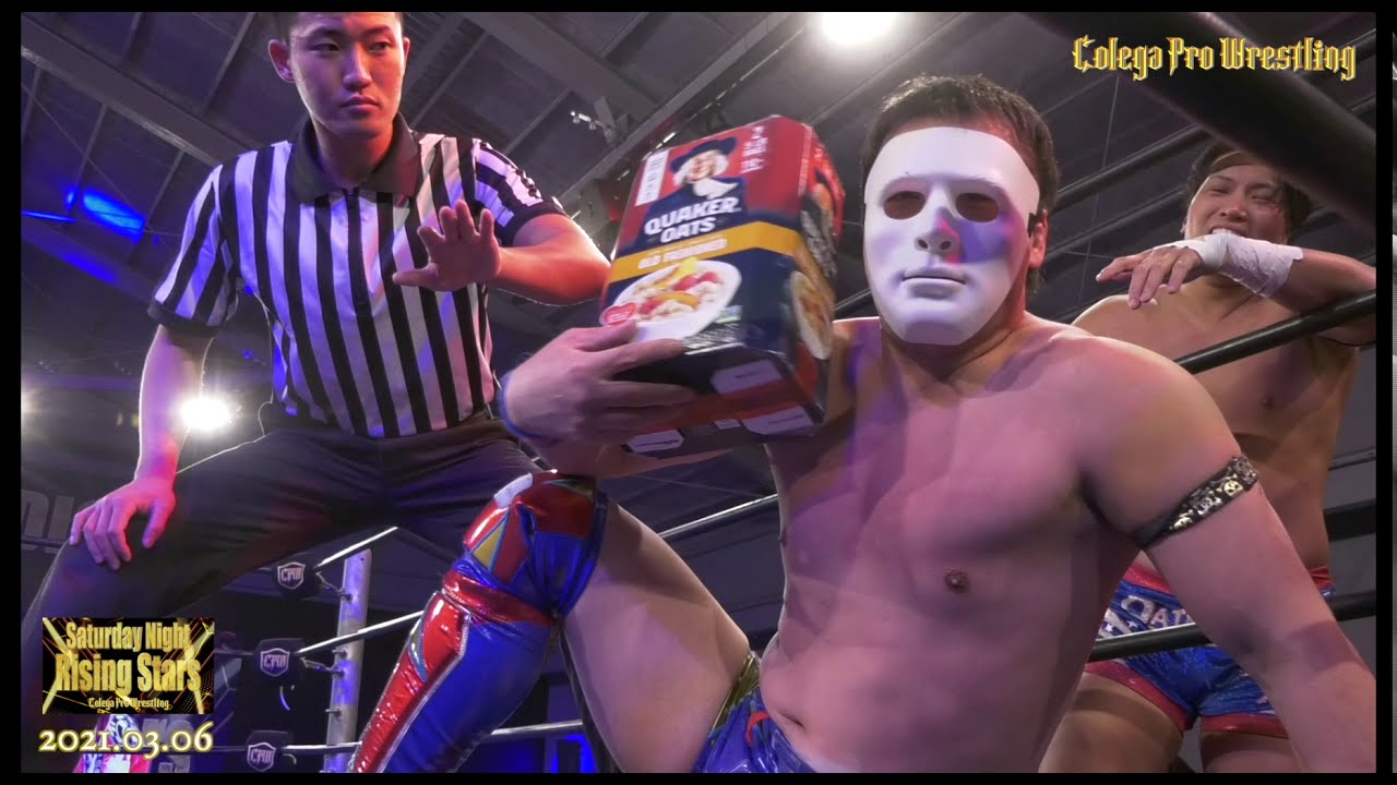 4分でわかるコレガプロレス48「崔領二がディランジェイムスに勝利」