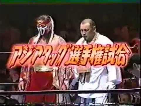 AJPW - Hayabusa & Jinsei Shinzaki vs Yoshihiro Takayama & Takao Omori background