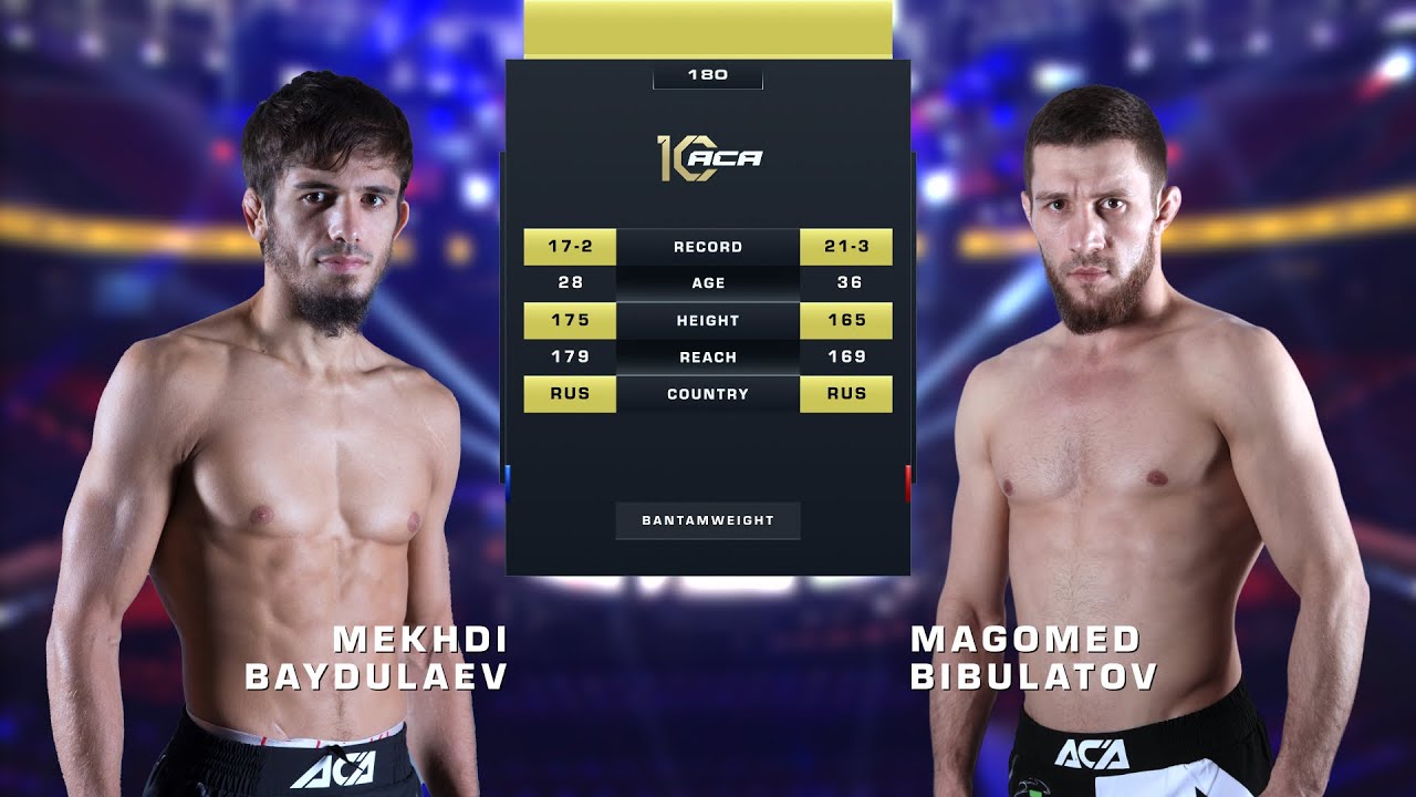 Мехди Байдулаев vs. Магомед Бибулатов | Mehdi Baydulaev vs. Magomed Bibulatov | ACA 180