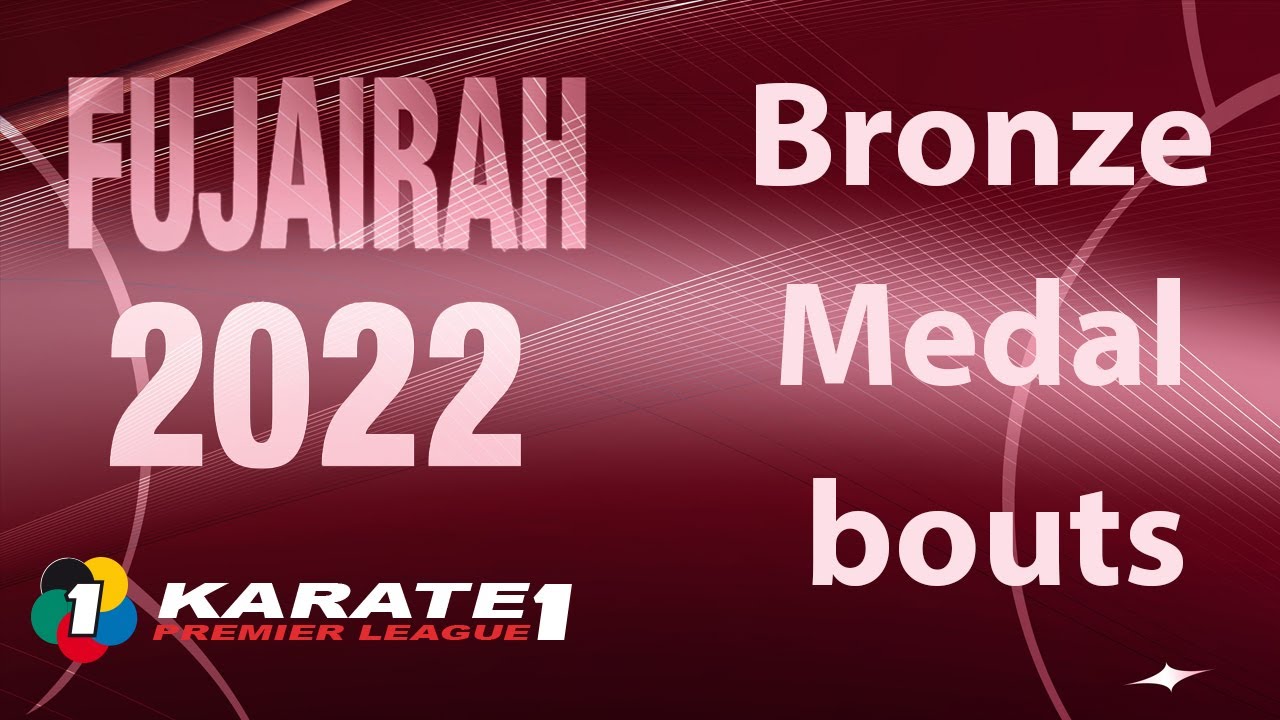 Karate1 FUJAIRAH | BRONZE medal bouts | WORLD KARATE FEDERATION background
