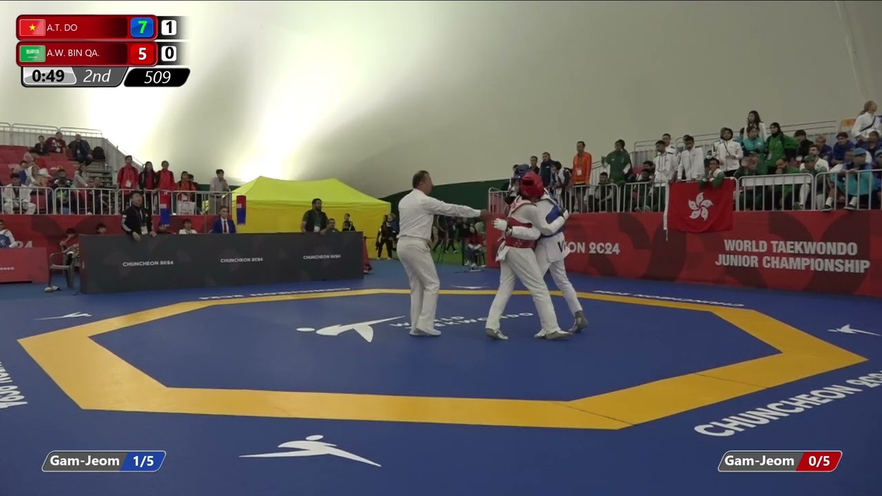 509 Round of 64 Men 68kg VIE A T DO KSA A W BIN QA
