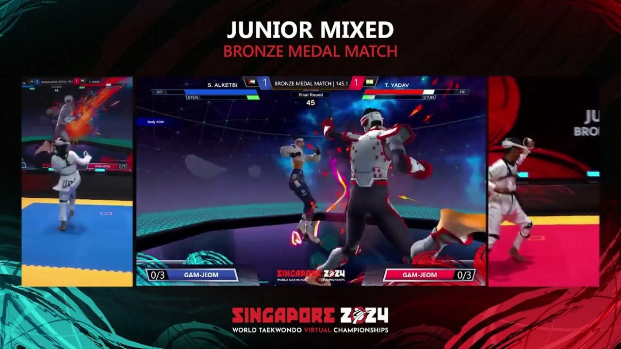 Bronze Medal Match Junior Mixed UAE ALKETBI Shaikha IND YADAV Tejas