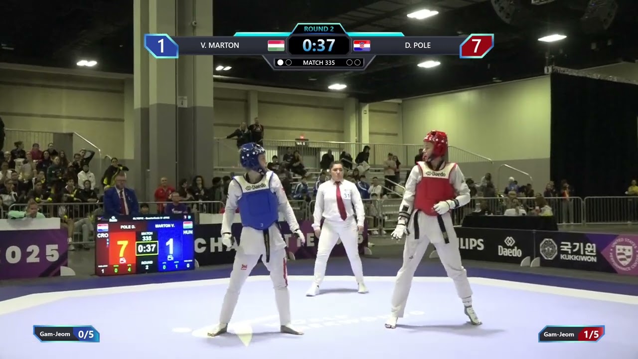 335 Quarterfinals W 67kg HUN V MARTON CRO D POLE PGM background