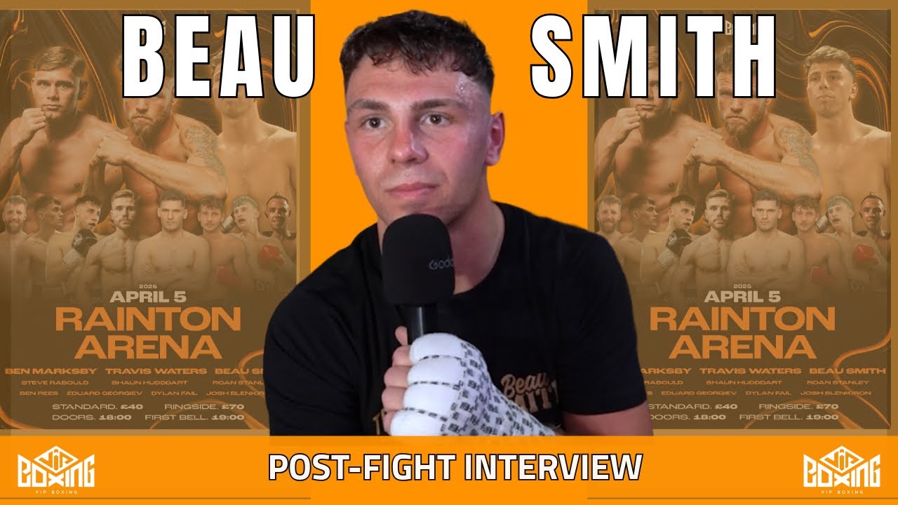 Beau Smith Cruises to 5-0 with a punishing performance over Joe Hardy background
