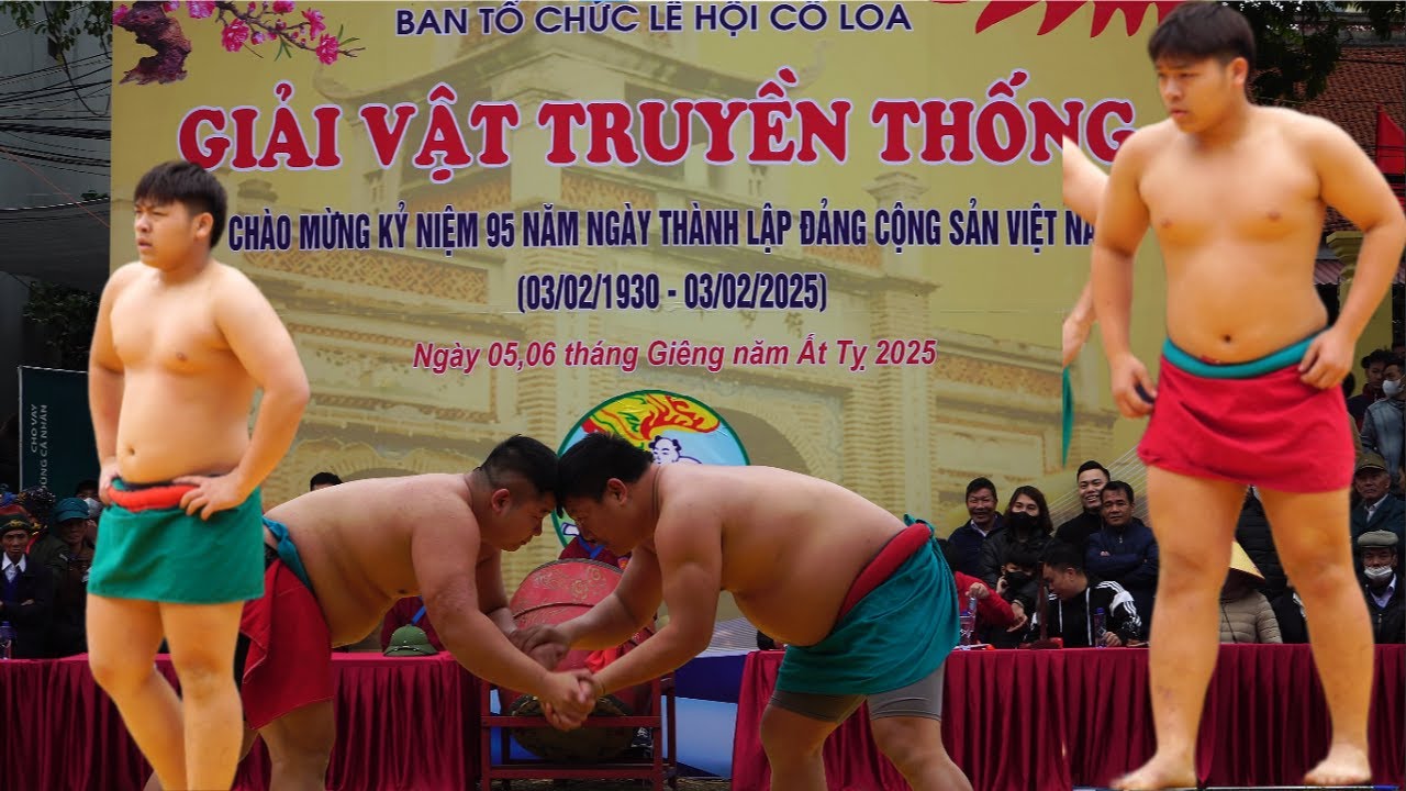 Cấn Tất Toàn nhị thắng tại hội Cổ Loa năm 2025 background