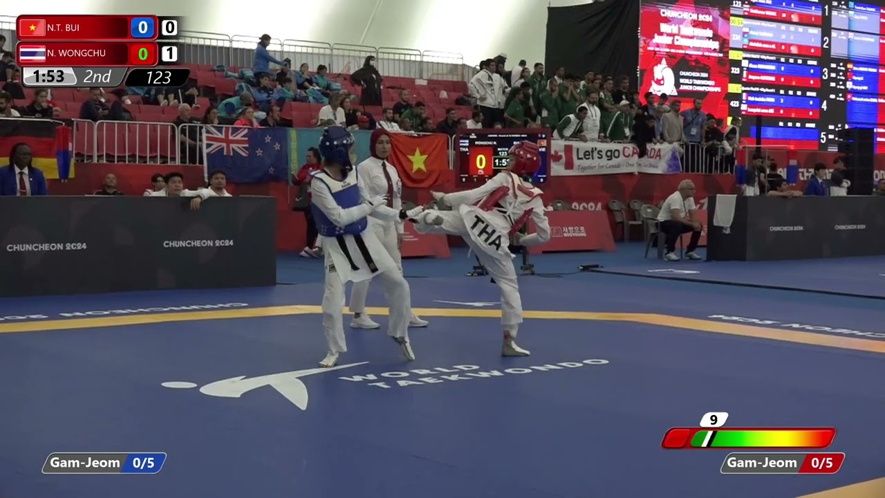 123 Round of 16 Women 44kg VIE N T BUI THA N WONGCHU background
