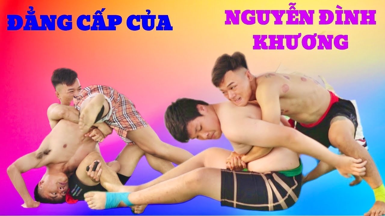 Vua hài hội làng Nguyễn Đình Khương Lâm Đồng, Traditional Viet Nam wrestling. backdrop