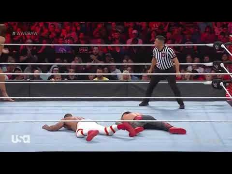 Sami Zayn and The Usos Vs Street Profits and Riddle, WWE Raw, 23 May 2022