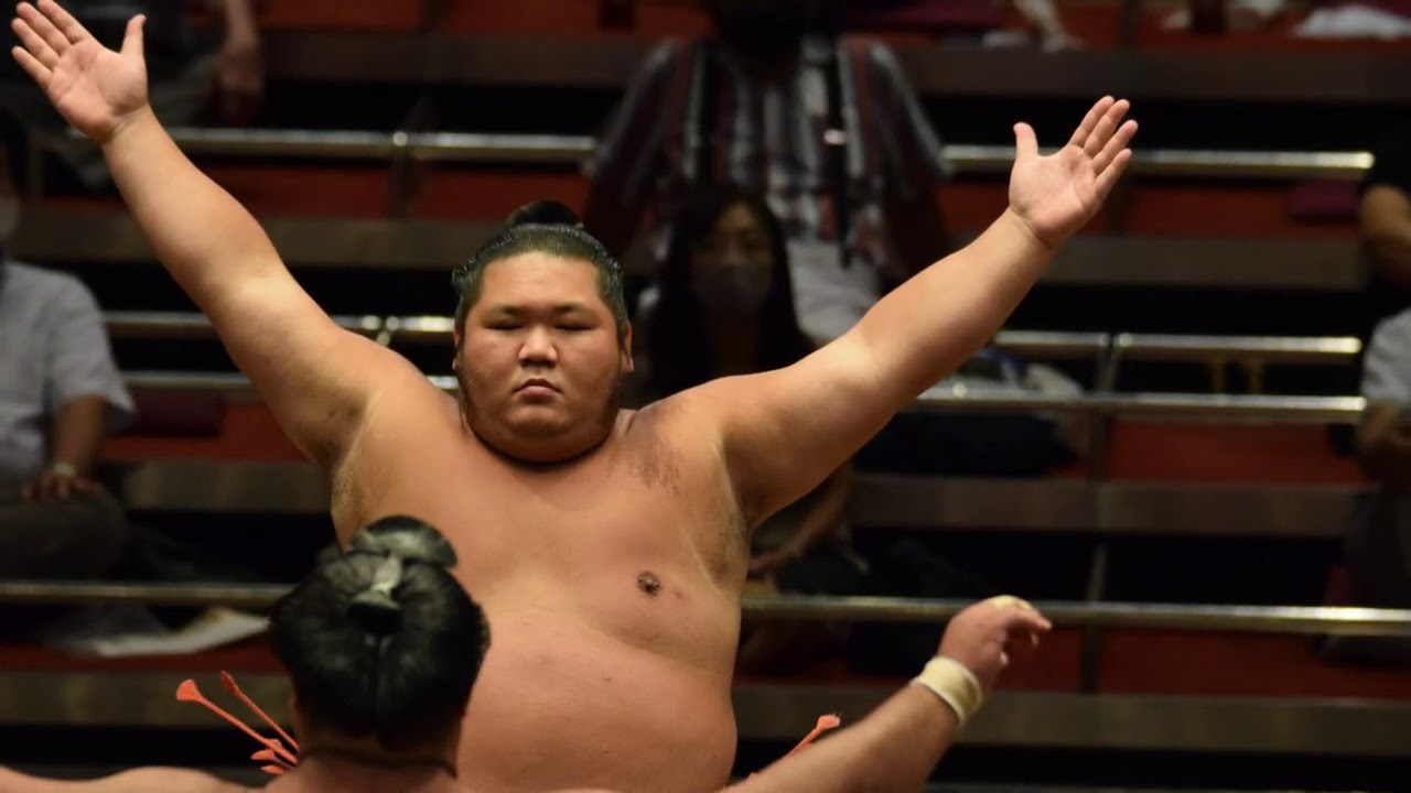September 2020, Day 6 HD bouts: Takakeisho, Terunofuji, Mitakeumi, Tobizaru background