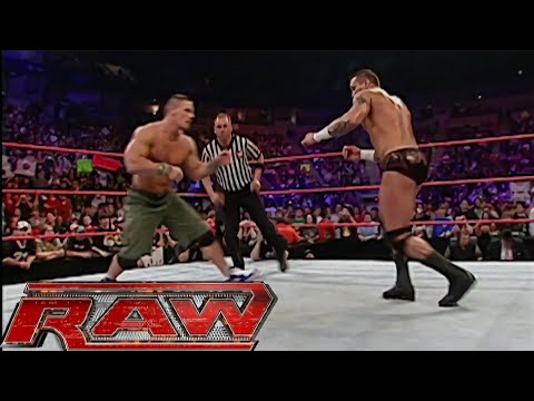 Randy Orton vs John Cena RAW May 07,2007 backdrop