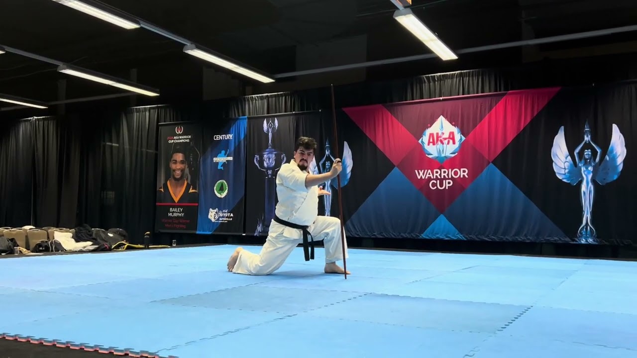 Samuel Brumme Men's Non-Bladed Traditional Weapons - AKA Warrior Cup 2025 backdrop