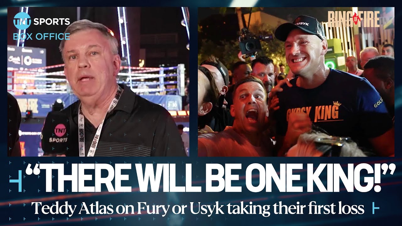 "BAM BAM BAM!" 💥🥊 | Teddy Atlas believes Fury's jab and footwork is key against Usyk 🇸🇦 #RingOfFire background