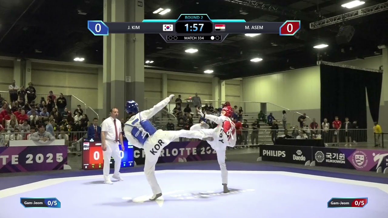 334 Quarterfinals M 58kg KOR J KIM EGY M ASEM PGM